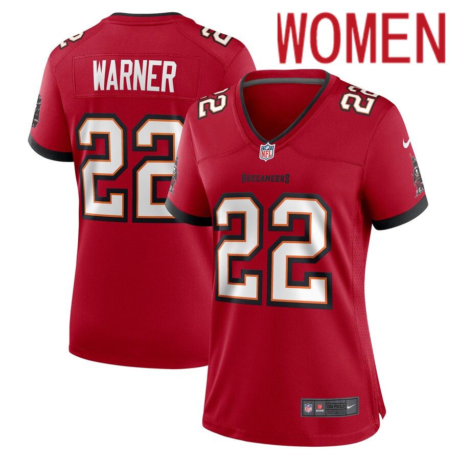Women Tampa Bay Buccaneers #22 Troy Warner Nike Red Game Player NFL Jersey->women nfl jersey->Women Jersey